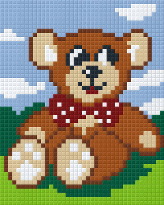 Angies Little Teddy One [1] Baseplate PixelHobby Mini-mosaic Art Kit
